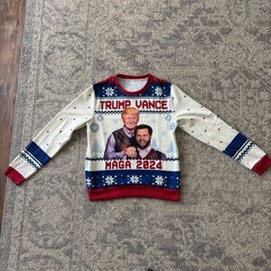 Trump Vance Holiday Sweatshirt- L